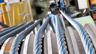 Steel rope. Amazing technology and machines for the production of steel ropes