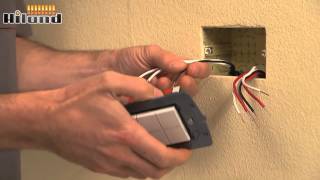 BTicino, Legrand,LIVINGLIGHT AIR, установка трехмодуль. выключателя