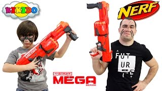 ?НЕРФ ЧЕЛЛЕНДЖ СТРЕЛЬБА ПО МИШЕНЯМ. Видео для Детей. НЕРФ МЕГА. NERF CHALLENGE. Кикидо