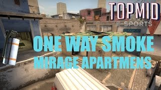 Mirage Apartments Overpowered One-way Smoke | CS:GO Tip