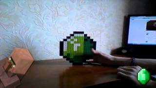 Обзор лего изумруда из Minecraft (RUS) / Review lego emerald