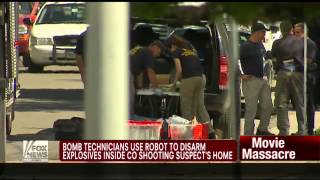 Bomb units disarm explosives inside shooting suspects home