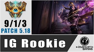 IG Rookie vs Faker - Leblanc vs Zed - Mid - Season 5 - Patch 5.18 - KR SoloQ Challenger