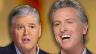 Gavin Newsom OWNS Sean Hannity To His Face
