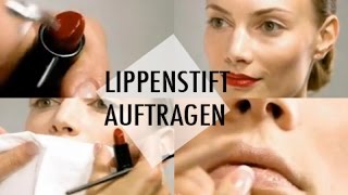 Schminkschule - Mund - Lippenstift auftragen | Brigitte.de