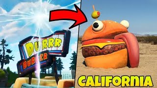 THIS IS WHERE THE DURRR BURGER HAS BEEN TELEPORTED TO! - CALIFORNIA DESERT / FORTNITE