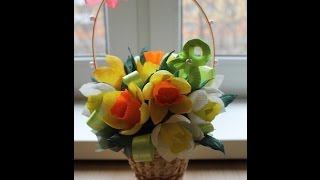 Нарциссы из бумаги своими руками / DIY flowers paper