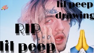 lil peep speed drawing (rip lil peep)