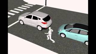 Clip mô phỏng ôtô truy đuổi nhau tông cô gái gây