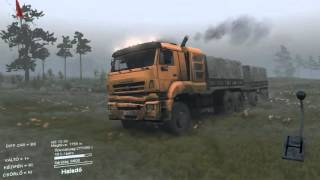 SpinTires  KAMAZ  65226 próba és garázs feloldás.