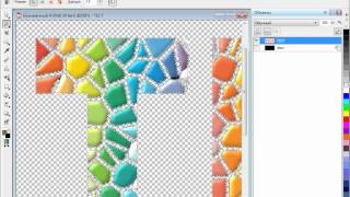 Текст из кусочков мозаики в Corel PHOTO-PAINT