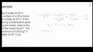 Heat of Vaporization Example