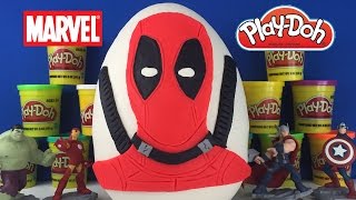 GIANT DEADPOOL SURPRISE EGG - Play Doh Funko Pop Marvel Toys