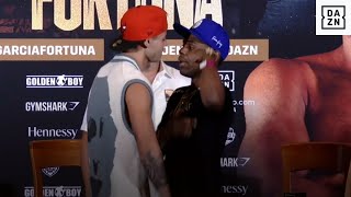 Ryan Garcia And Javier Fortuna Exchange Hats And Threats At Press Conference