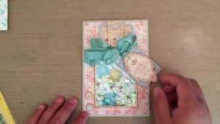 Graphic 45 Gilded Lily Glam Perfume bottle shaker card