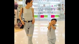Hà Hồ và Cường Đôla đưa Subeo đi chơi ngày nghỉ lễ