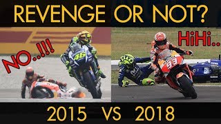 Rossi VS Marquez Best Crash Revenge. (ArgentinaGP 2018, MalaysianGP 2015) (RE UPLOAD)
