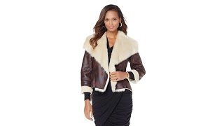 Serena Williams Faux Shearling Jacket