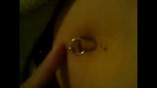 Playing whit my Outie Pierced