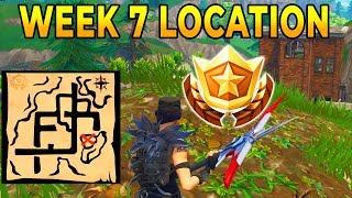 "Follow the treasure map found in Pleasant Park" Location Fortnite Week 7 Challenges!