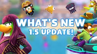 Club Penguin Island 1.5 UPDATE! | What's New?! - Descendants 2, New Mini Games! - TIGERR