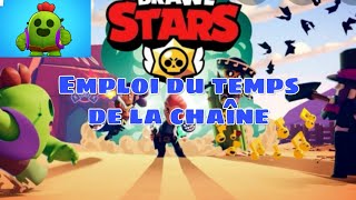 VIDÉO EMPLOI DU TEMPS DE MA CHAÎNE