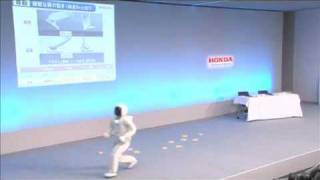 Humanoider Roboter Honda ASIMO rennt