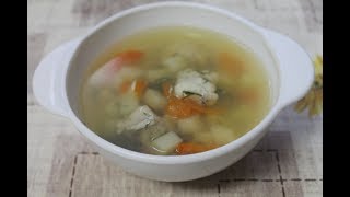 Детский рыбный суп из хека