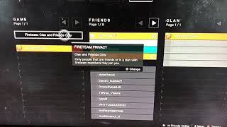 Destiny 2 fire team privacy