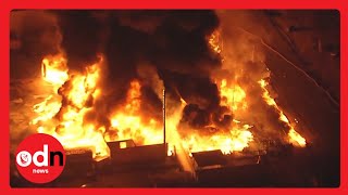 Fire TORCHES Two Buildings in California