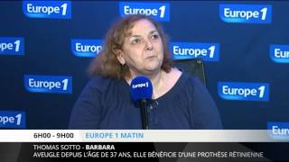 Barbara a retrouvé la vue avec une prothèse rétinienne