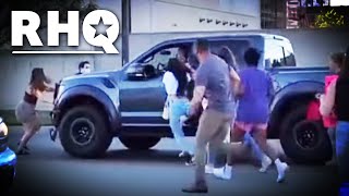 Truck Driver PLOWS Through Abortion Rights Protestors
