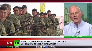 Erdogan vows to advance offensive in Syria to Manbij