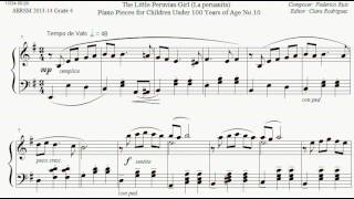 ABRSM Piano 2013-2014 Grade 4 C:2 C2 Federico Ruiz The Little Peruvian Girl Sheet Music