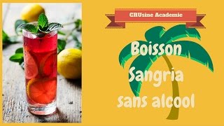 Boisson façon sangria sans alcool