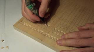 Геометрическая резьба по дереву. Урок 2 (geometric wood carving)