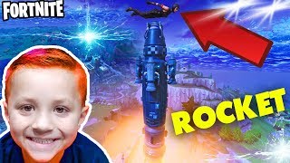 FORTNITE SUPER HERO BASE ROCKET LAUNCH w/ CHASE
