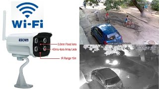 ТЕСТ/ОБЗОР IP КАМЕРЫ ESCAM QD300WIFI HD 720P IP66. АЛИЭКСПРЕСС