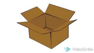Как нарисовать коробку, How to draw a box