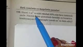 Fizika - Məsələ həlli / Test toplusu / Doymuş və doymamış buxar. / №110