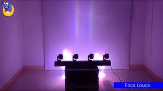 Moving Beam Ribalta 4 Cabeças Rgbw Preto 12w