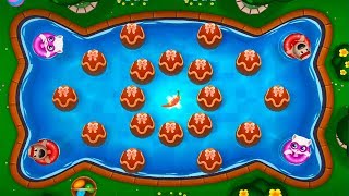 ГОВОРЯЩИЙ ТОМ АКВАПАРК ОХОТА ЗА ЯЙЦАМИ  #3 мультик игра видео для детей  Talking Tom Pool Egg Hunt
