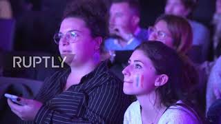 Belgium: French and Belgium fans watch Nations League thriller together at Football village
