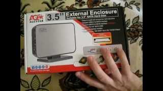 ВидеоРаспаковка Внешнего Бокса Для 3.5 SATA HDD USB 2.0 (Unboxing)