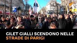 Francia: gilet gialli scendono nelle strade di Parigi contro il presidente Macron