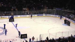 New York Rangers v New Jersey Devils 12/27 - first intermission contest