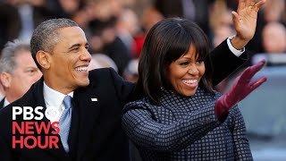 President Obama and Family Leave for Capitol in Motorcade