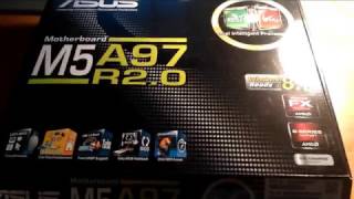 Распаковка материнской платы Asus M5A97 R2.0