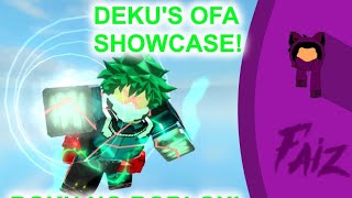 Boku No Roblox Remastered! Deku's OFA Showcase OFA Vs Deku's OFA!