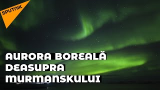 Podul de Smarald AUrora boreală a luminat cerul deasupra Murmanskului